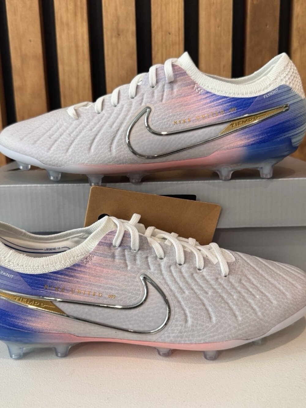 Nike Legend 10 Elite AG PRO NU2 Grey Blue IO4461-001 WMNS Size 8 = Mens Size 6.5